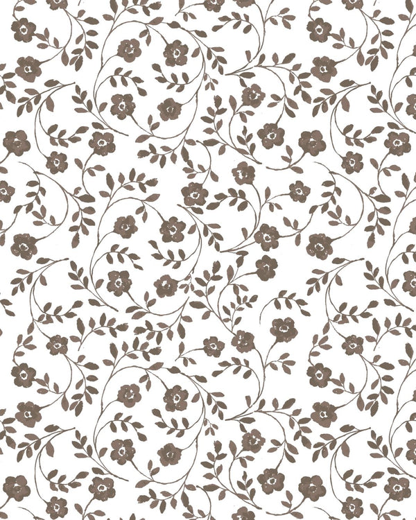 Market Floral in Latte Drapery Panel