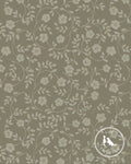 Market Floral Pillow in Olive