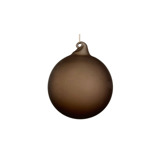 Matte Coffee Glass Ornament