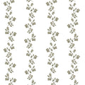 May Floral Stripe Wallpaper in Green