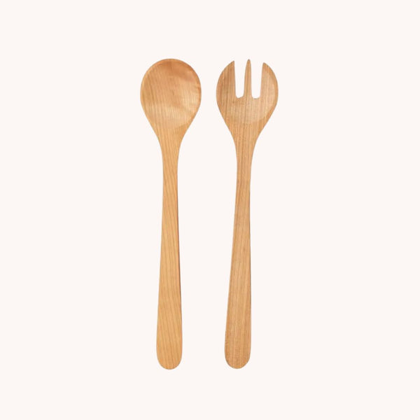 Mediterranean Salad Servers, Cherrywood