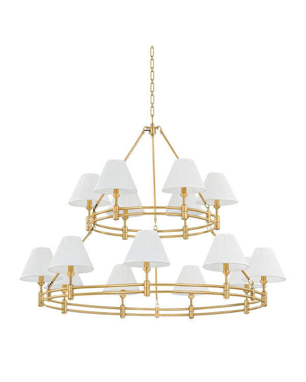 Michaela 15-Light Chandelier in Brass