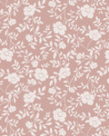 Natasha Floral Fabric in Dusty Pink