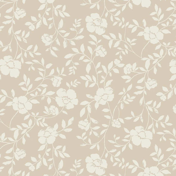Natasha Floral Fabric in Natural