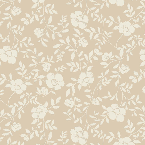 Natasha Floral Fabric in Natural