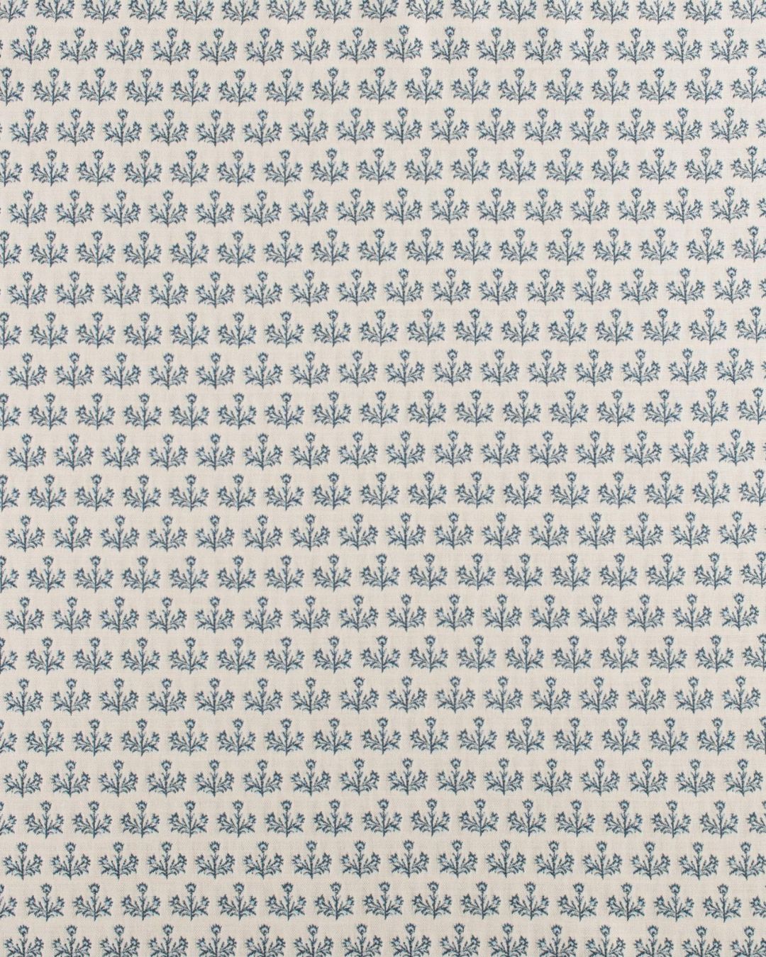 Navy Serena Block Print Fabric