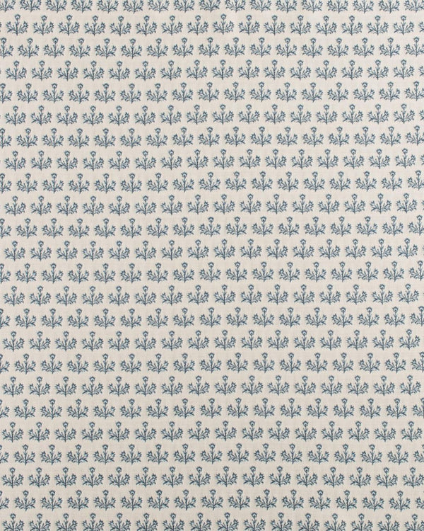 Navy Serena Block Print Fabric