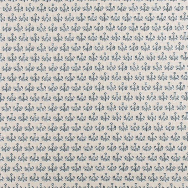 Navy Serena Block Print Fabric