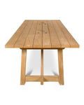 Wooden table with a white background