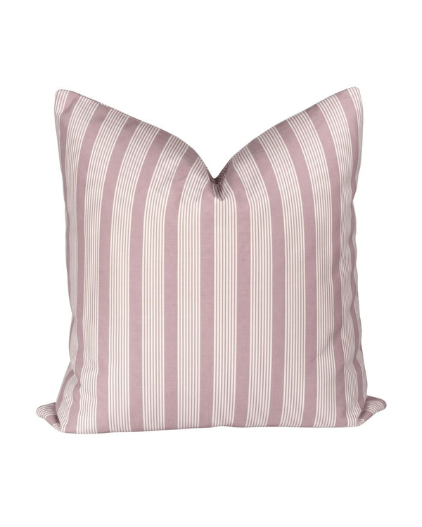 Oscar Stripe Pillow in Lilac