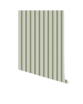 Oscar Stripe Wallpaper in Laurel