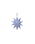 Painted Holiday Star Ornament in French Blue