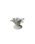 Palmetto Taper Candle Holder - White