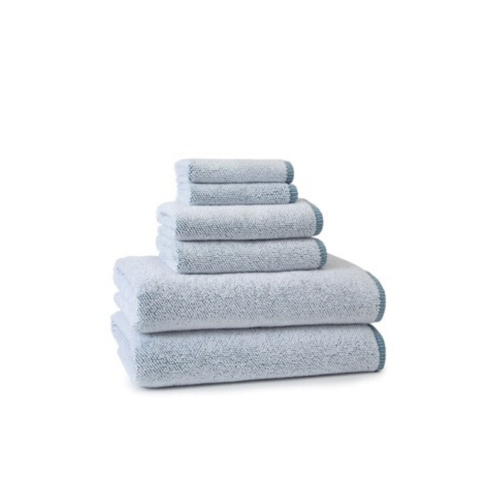 Pearl Border Towel Collection in Blue