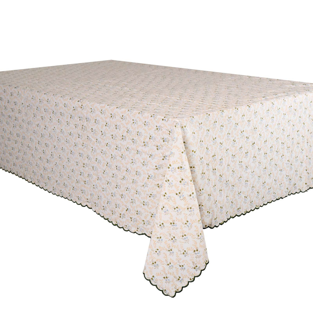 Petite Floral Tablecloth 71 Inches x 106 Inches