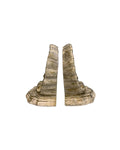 Plaster Shell Bookend Set