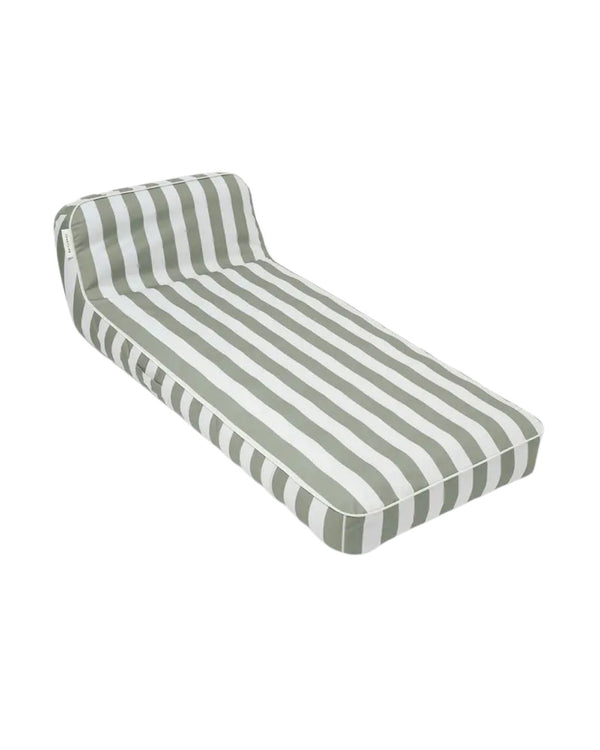 Pool Lounger - Seagrass Stripe