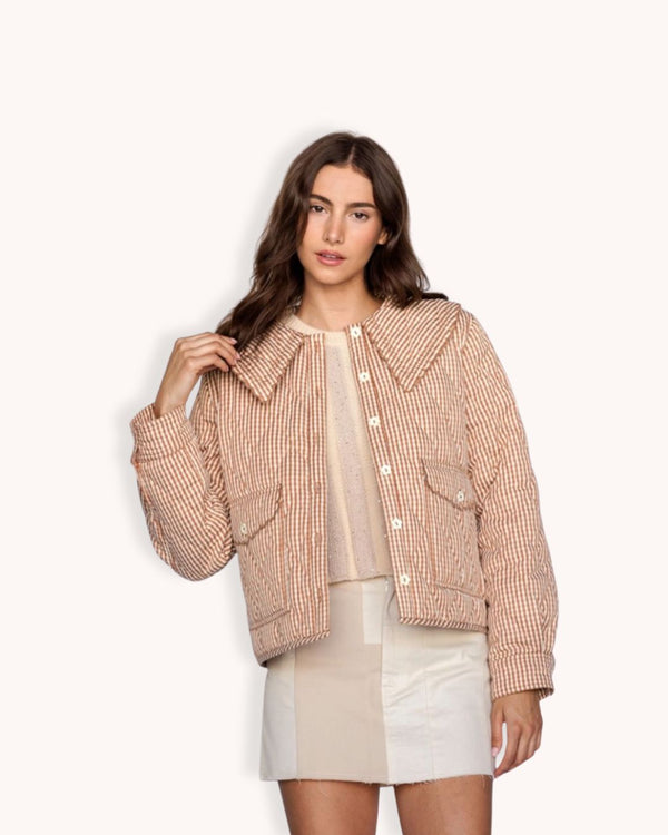 Quilted Gingham Jacket
