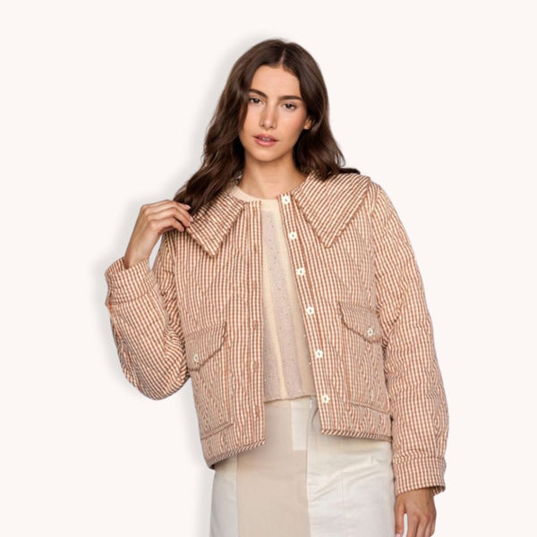 Quilted Gingham Jacket