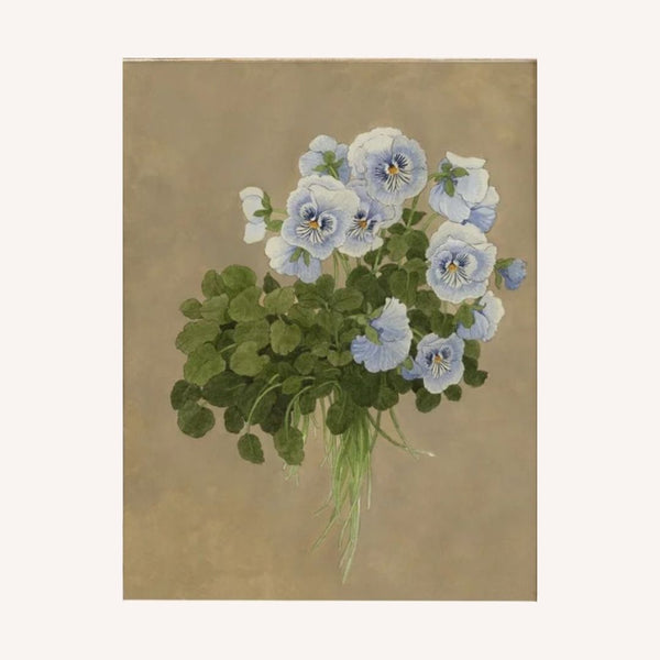 Pansy Bouquet Print- 11x14