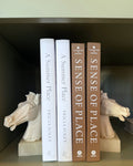 Marble Stallion Bookend Set