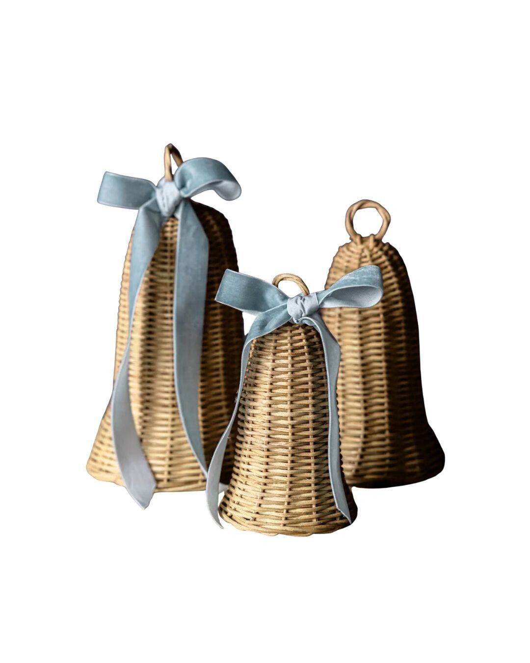 Rattan Bells, Set of 3