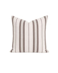 Sophia Stripe Pillow in Chocolate