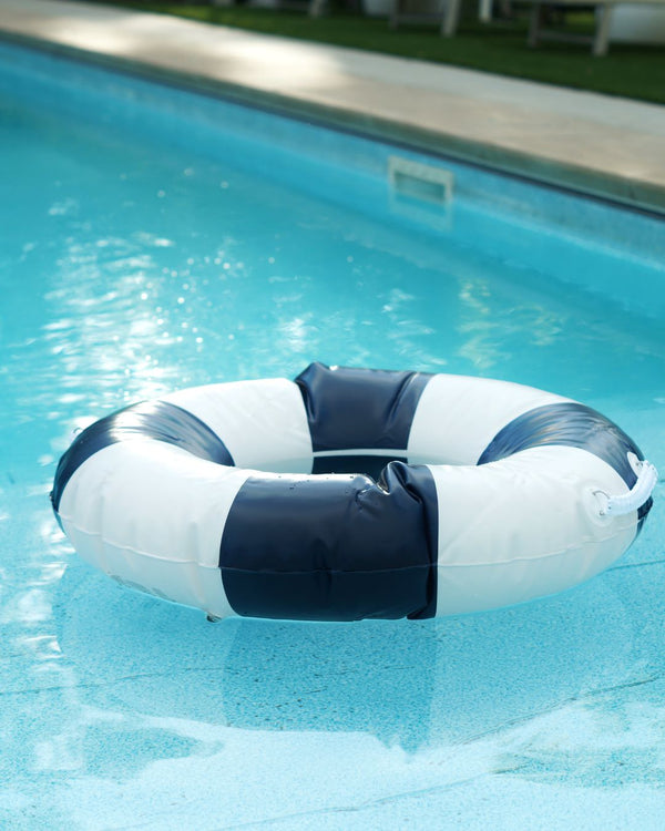 Surfside Stripe Pool Float in Navy
