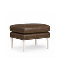 Van Dyke Leather Ottoman