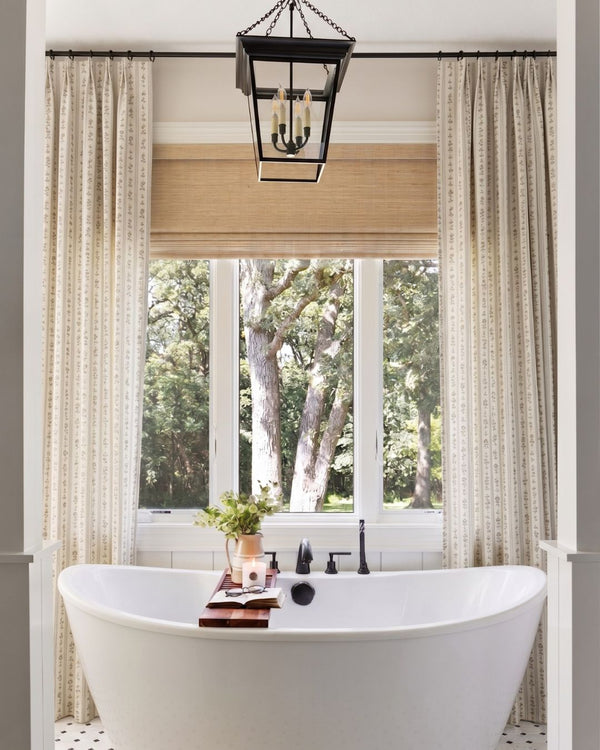 Ruthie Stripe in Natural Drapery Panel