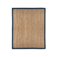 Woven Jute Rug with Cotton Border