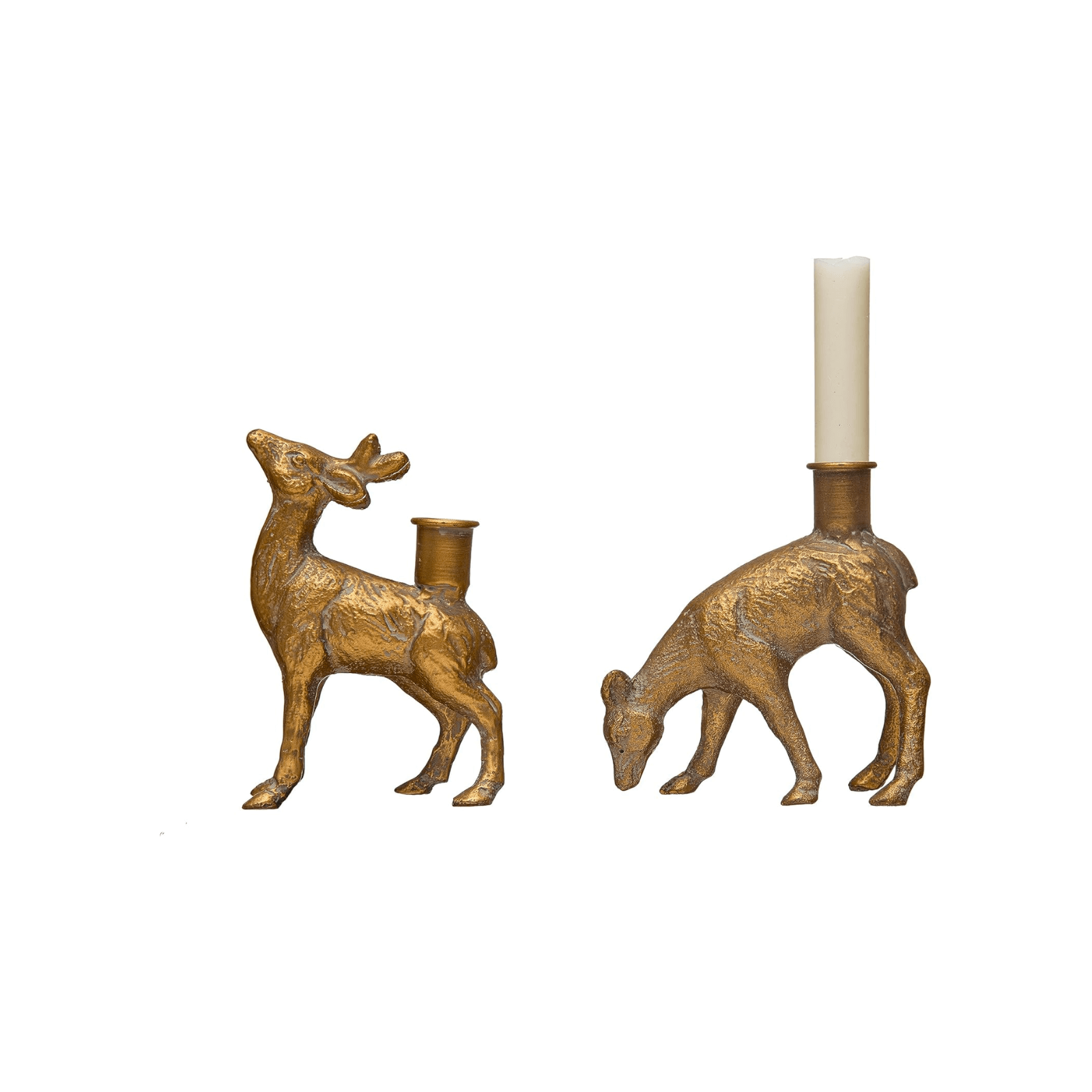 Reindeer Candlestick Set