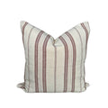 Sophia Stripe Pillow in Chocolate