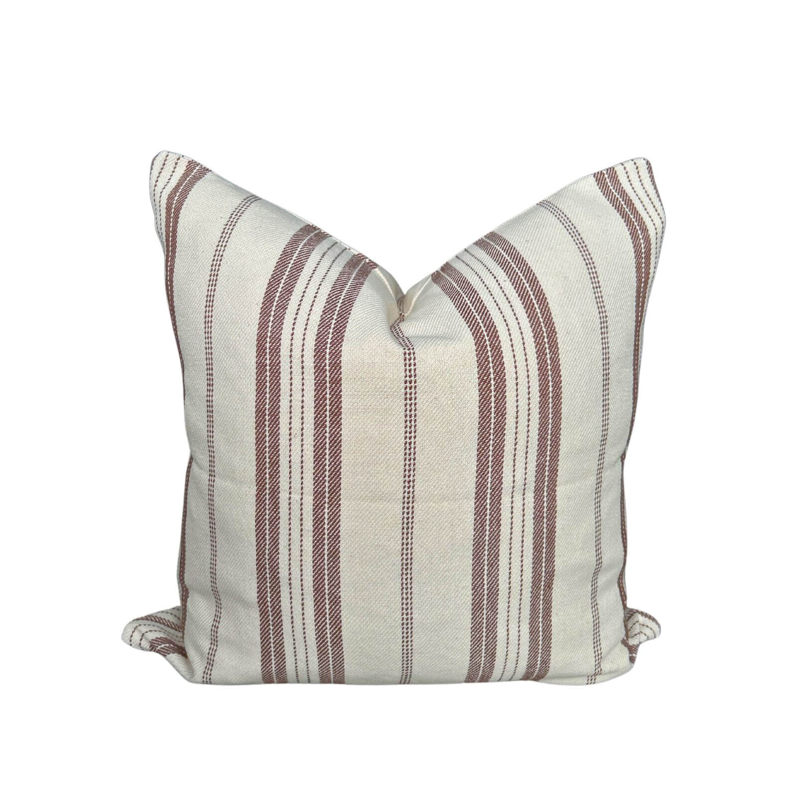 Sophia Stripe Pillow in Chocolate