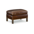 Alberta Leather Ottoman