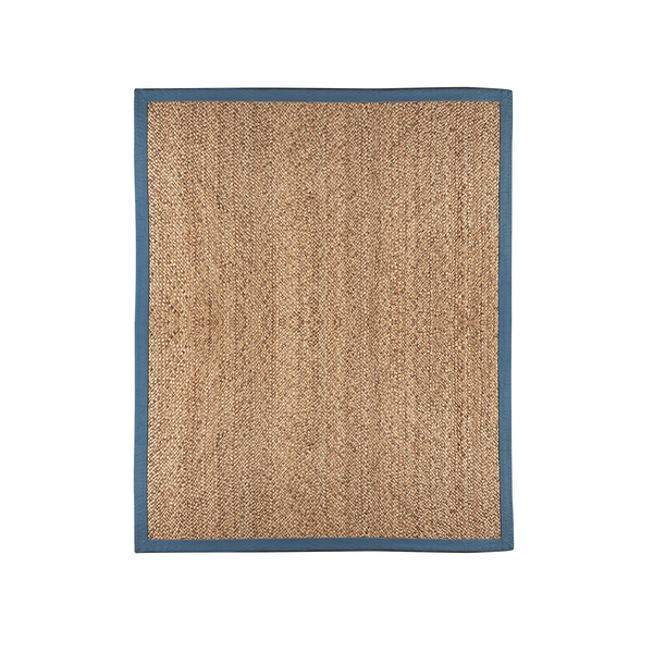 Woven Jute Rug with Cotton Border