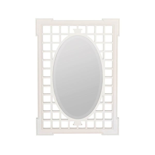 Garden Mirror in White