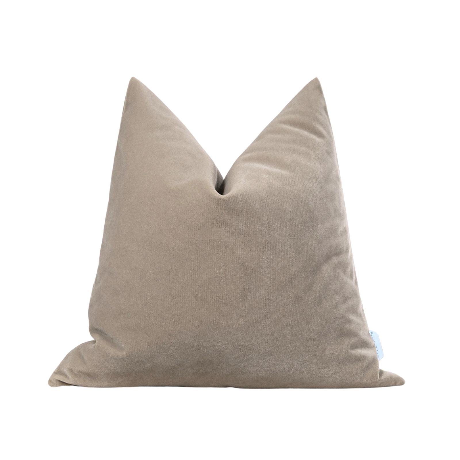 Velvet Pillow in Soft Beige