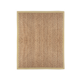 Woven Jute Rug with Cotton Border