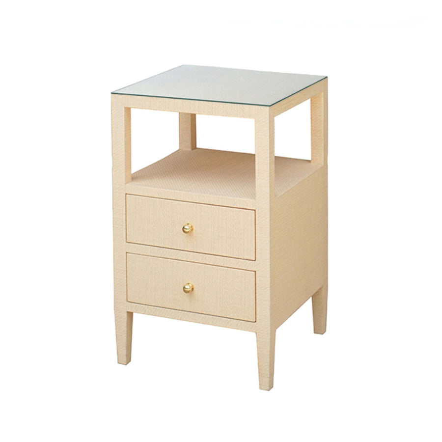Marvin Side Table in Natural Linen