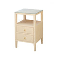 Marvin Side Table in Natural Linen