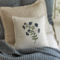 Embroidered Botanical Berry Pillow