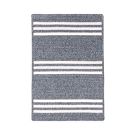 Rugby Stripe Rug in Natural and Grey