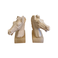 Marble Stallion Bookend Set