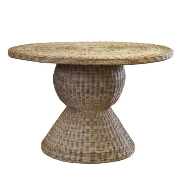 Rattan Pedestal Table