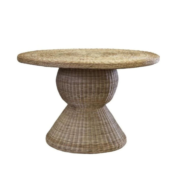 Rattan Pedestal Table