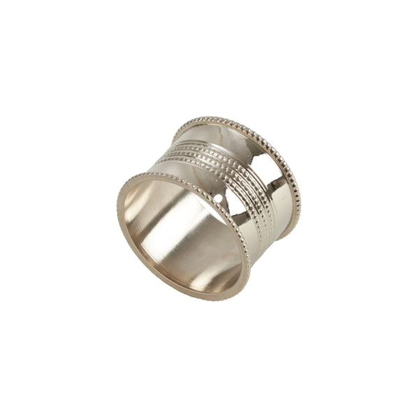 Ribbed Silver Napkin Ring
