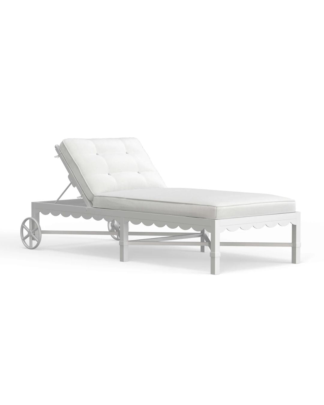 Riviera Chaise Lounge in Alabaster