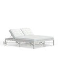 Riviera Double Chaise Lounge in Alabaster