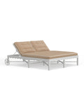 Riviera Double Chaise Lounge in Alabaster
